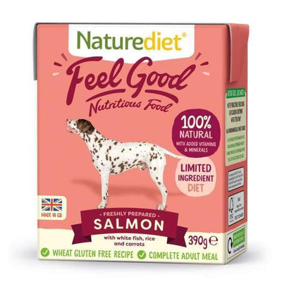 Naturediet [BUY 2 FREE 1!] Naturediet Feel Good Salmon Wet Dog Food 390g Dog Food & Treats