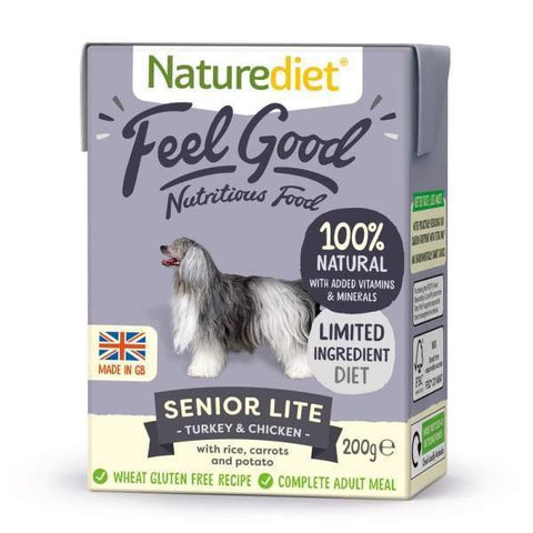 Naturediet [BUY 2 FREE 1!] Naturediet Feel Good Senior Lite Wet Dog Food 200g Dog Food & Treats