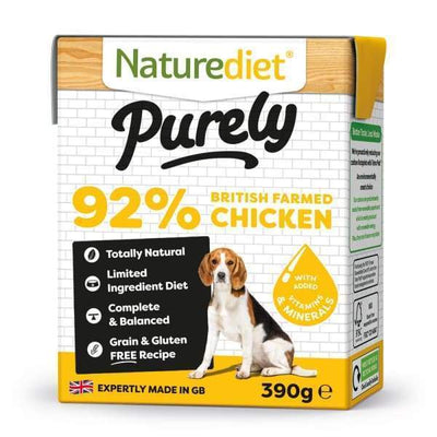 Naturediet [BUY 2 FREE 1!] Naturediet Purely Chicken Wet Dog Food 390g Dog Food & Treats
