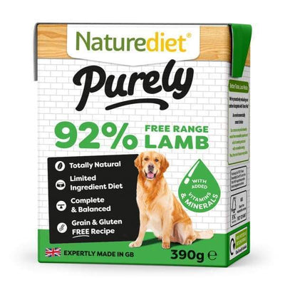 Naturediet [BUY 2 FREE 1!] Naturediet Purely Lamb Wet Dog Food 390g Dog Food & Treats