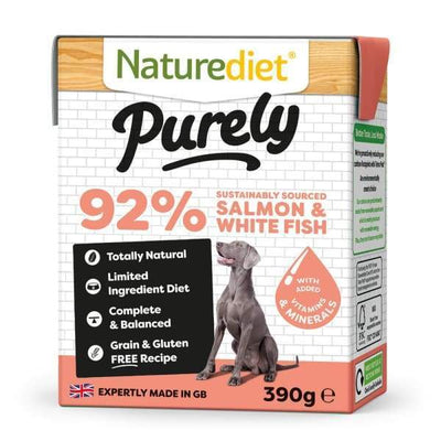 Naturediet [BUY 2 FREE 1!] Naturediet Purely Salmon & Whitefish Wet Dog Food 390g Dog Food & Treats