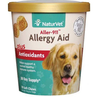 NaturVet NaturVet Aller-911 Allergy Aid Plus Antioxidants Soft Chew Cup 70 count Dog Healthcare