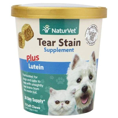 NaturVet NaturVet Tear Stain Supplement Plus Lutein Soft Chew Cup 70 count Dog Healthcare