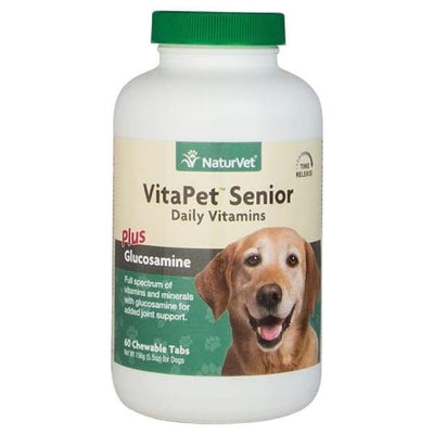 NaturVet NaturVet VitaPet Senior Daily Vitamins Plus Glucosamine Chewable Tablets Dog Healthcare
