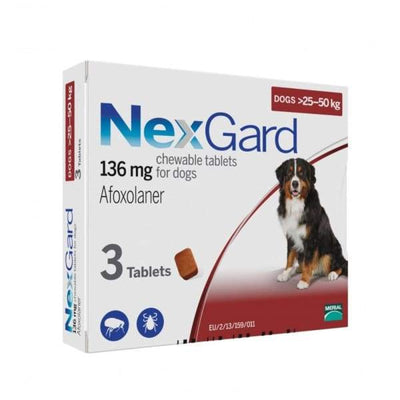 NexGard [20% OFF] NexGard Chews for Extra Large Dogs (25kg to 50kg) Dog Healthcare