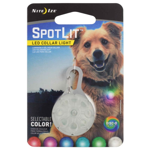 Nite Ize Nite Ize Spot Lit Disc-O Select LED Collar Light Dog Accessories