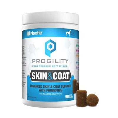 Nootie Nootie Progility Skin & Coat With Probiotics Soft Chew Dog Supplement 90ct Dog Healthcare