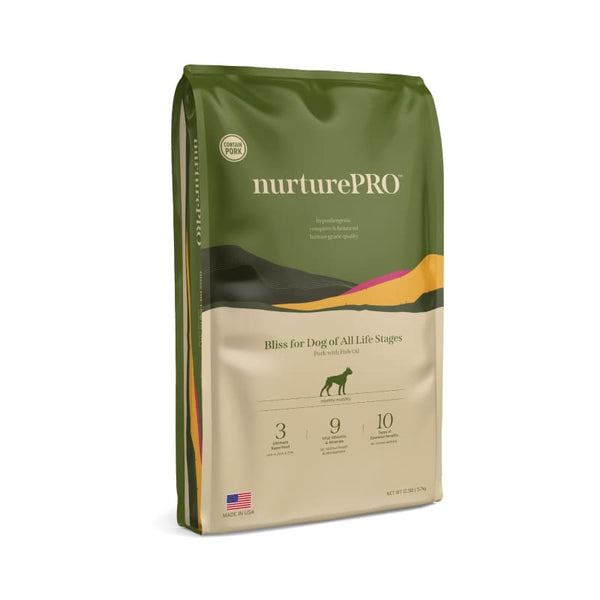 Nurture Pro Nurture Pro Bliss for Dogs of All Life Stages Pork with Fish Oil Dry Dog Food (3 Sizes) Dog Food & Treats