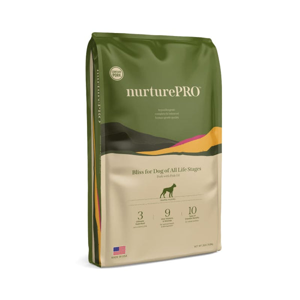 Nurture Pro Nurture Pro Bliss for Dogs of All Life Stages Pork with Fish Oil Dry Dog Food (3 Sizes) Dog Food & Treats