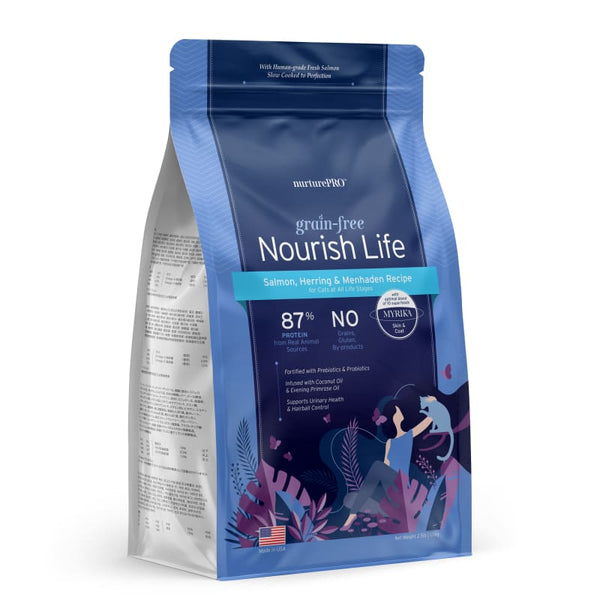 Nurture Pro Nurture Pro Nourish Life Grain Free Salmon Herring and Menhaden Recipe Dry Cat Food (2 Sizes) Cat Food & Treats