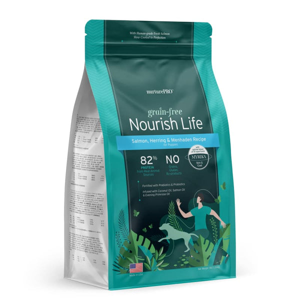 Nurture Pro Nurture Pro Nourish Life Grain Free Salmon Herring and Menhaden Recipe for Puppies Dry Dog Food (3 Sizes) Dog Food & Treats