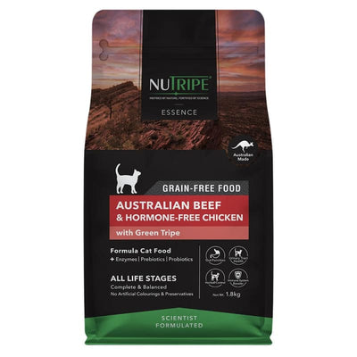 Nutripe [20% OFF] Nutripe Essence Australian Beef & Chicken With Green Tripe Dry Cat Food (2 Sizes) Dog Food & Treats