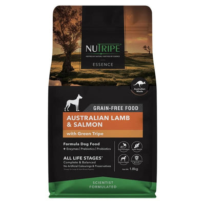 Nutripe [20% OFF] Nutripe Essence Australian Lamb & Salmon With Green Tripe Dry Dog Food (2 Sizes) Dog Food & Treats