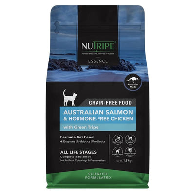Nutripe [20% OFF] Nutripe Essence Australian Salmon & Chicken With Green Tripe Dry Cat Food (2 Sizes) Dog Food & Treats