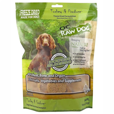 OC Raw Dog [3 FOR $128] OC Raw Dog Turkey & Produce Slider Freeze Dried Dog Food 14oz Dog Food & Treats