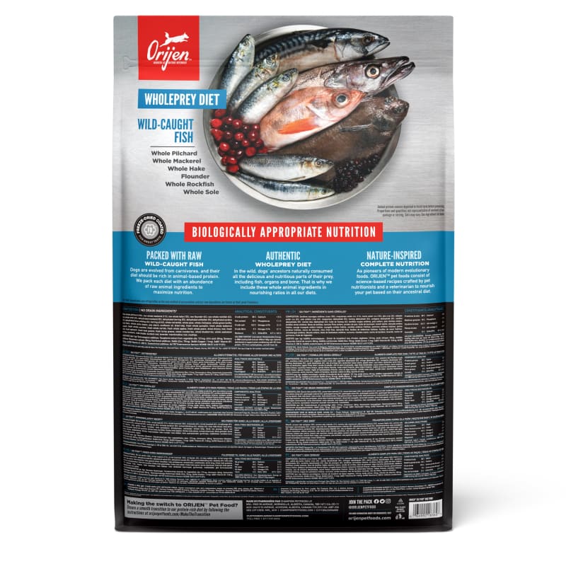 ORIJEN [33% OFF + FREE 340G | 11.4KG] ORIJEN Six Fish Dry Dog Food (3 Sizes) Dog Food & Treats