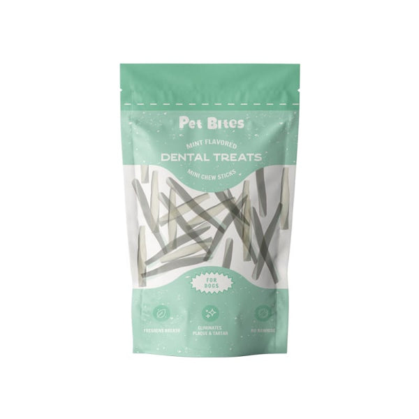 Pet Bites [37% OFF] Pet Bites Mint Infused Mini Chew Sticks Dental Dog Treats 200g Dog Food & Treats