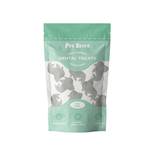 Pet Bites [37% OFF] Pet Bites Mint Medium Shark Dental Dog Treats 180g Dog Food & Treats