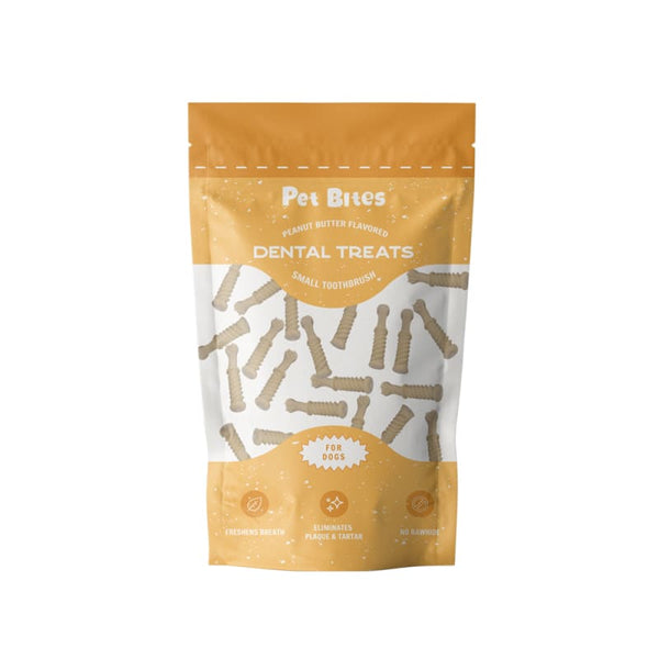 Pet Bites [37% OFF] Pet Bites Peanut Butter Small Toothbrush Dental Dog Treats 200g Dog Food & Treats