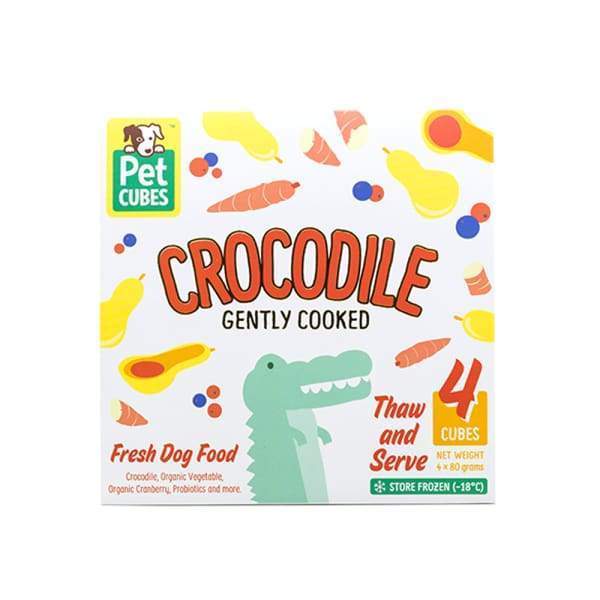 Pet Cubes [5% OFF + FREE BROTH*] Pet Cubes Complete Gently Cooked Crocodile Frozen Dog Food 2.25kg Dog Food & Treats