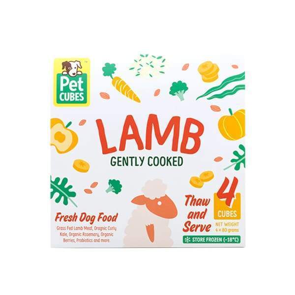 Pet Cubes [5% OFF + FREE BROTH*] Pet Cubes Complete Gently Cooked Lamb Frozen Dog Food 2.25kg Dog Food & Treats