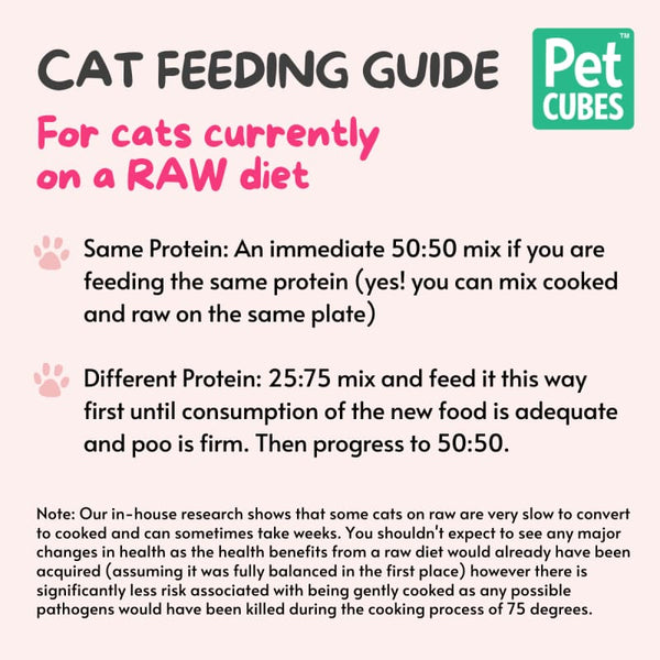 Pet Cubes [15% OFF TILL 15TH AUG] PetCubes Beef Gently Cooked Frozen Cat Food 1.28kg Cat Food & Treats