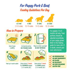 Pet Cubes [FREE BONE BROTH EVERY 4 CASES*] PetCubes Complete Gently Cooked Puppy Beef Frozen Dog Food 2.25kg Dog Food & Treats
