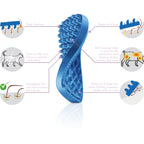 Pet + Me Pet + me Multi Functional Red Grooming Brush Firm Silicone for Dogs Dog Accessories
