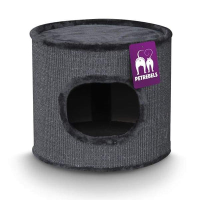 Pet Rebels [LIMITED-TIME 35% OFF] Pet Rebels Dome 40 Black Cat House Cat Accessories