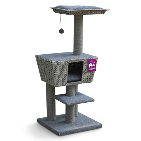Pet Rebels Pet Rebels Natural Eco Caribbean Sun 114 Cat Tree House Cat Accessories