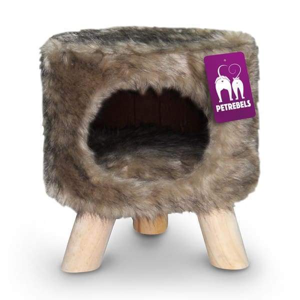 Pet Rebels [15% OFF] Pet Rebels Victoria 45 Royal Brown Cat House Cat Accessories
