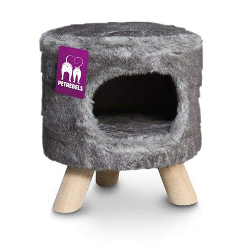 Pet Rebels [15% OFF] Pet Rebels Victoria 45 Royal Grey Cat House Cat Accessories