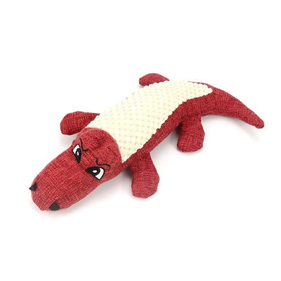 Pet Toon Pet Toon Crocodile Red Plush Dog Toy Dog Accessories