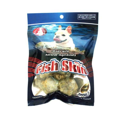 Pet Village Pet Village Cod Skin Knotted Bone Original Dog Treats 100g Dog Food & Treats