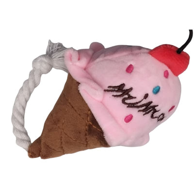 Aa Pet Aa Pet PawPlushy Pink Ice Cream Dog Toy Dog Accessories
