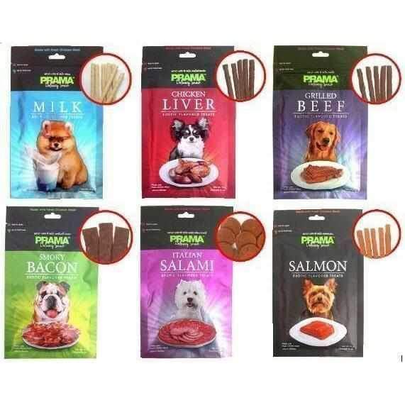 Prama Prama Delicacy Snack Italian Salami Dog Treats 70g bag Dog Food & Treats