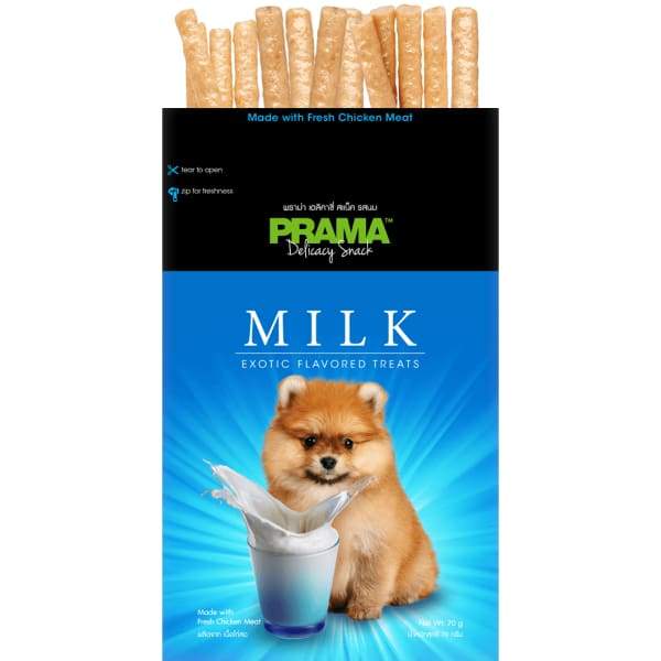 Prama Prama Delicacy Snack Milk Dog Treats 70g bag Dog Food & Treats