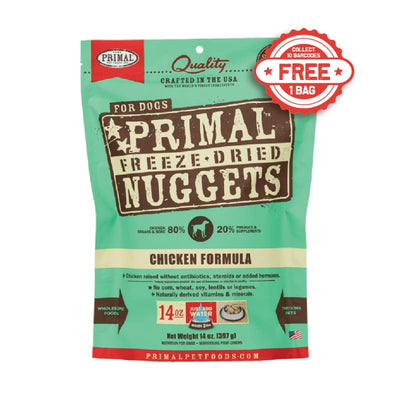 Primal [2 FOR $99 | 10% OFF] Primal Chicken Freeze Dried Raw Dog Food 14oz Dog Food & Treats