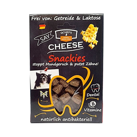 Qchefs Qchefs Natural Cheese Snackies Dental Dog Chew 65g Dog Food & Treats