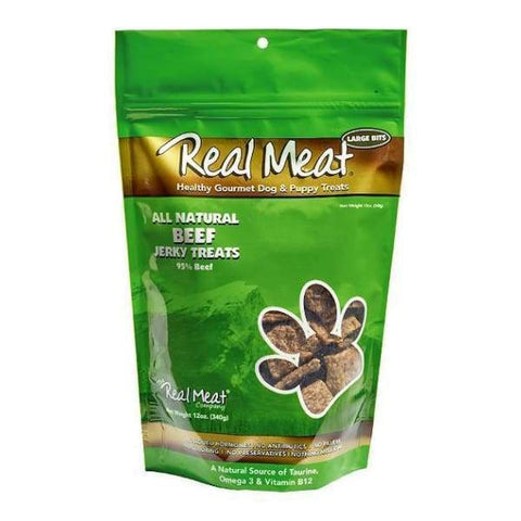 Real Meat Real Meat All Natural Beef Jerky Dog Treats 12oz Dog Food & Treats