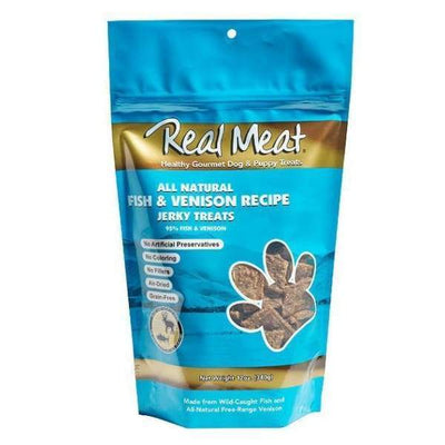 Real Meat Real Meat All Natural Fish & Venison Jerky Dog Treats 12oz Dog Food & Treats
