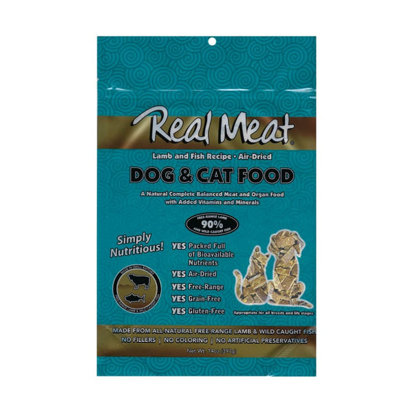 Real Meat [28% OFF 5OZ BAG] REAL MEAT Lamb & Fish Air-dried Cat & Dog Food (2 Sizes) Dog Food & Treats