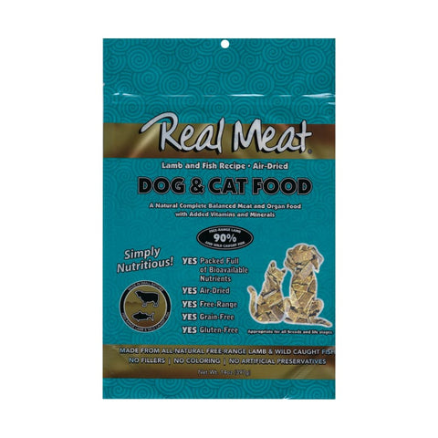 Real Meat [28% OFF 5OZ BAG] REAL MEAT Lamb & Fish Air-dried Cat & Dog Food (2 Sizes) Dog Food & Treats