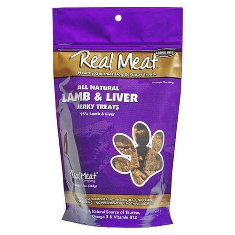Real Meat Real Meat All Natural Lamb & Liver Jerky Dog Treats 12oz Dog Food & Treats