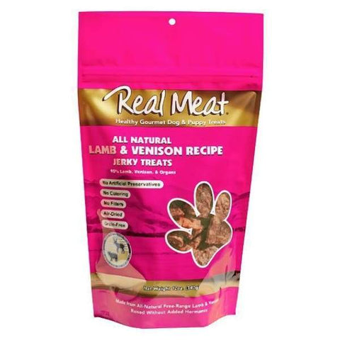 Real Meat Real Meat All Natural Lamb & Venison Recipe Jerky Dog Treats 12oz Dog Food & Treats