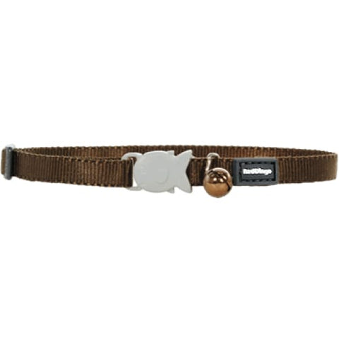 Red Dingo Red Dingo Classic Brown Cat Collar Cat Accessories