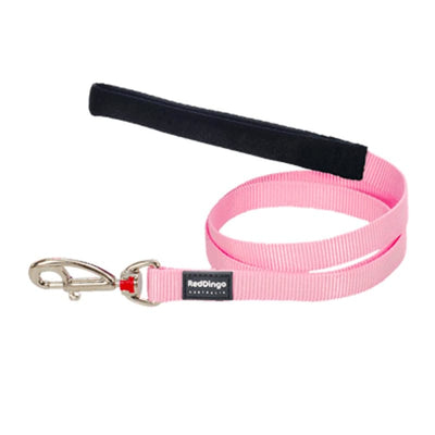 Red Dingo Red Dingo Classic Fixed Pink Dog Lead Dog Accessories