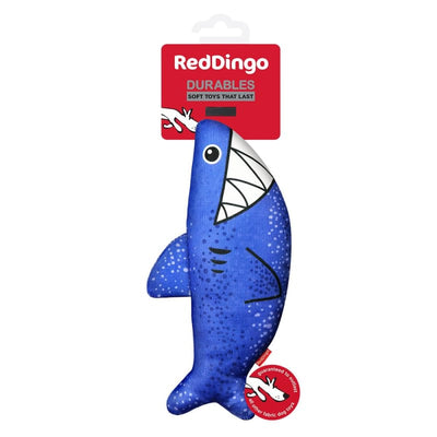 Red Dingo Red Dingo Durables Steve The Shark Soft Dog Toy Dog Accessories
