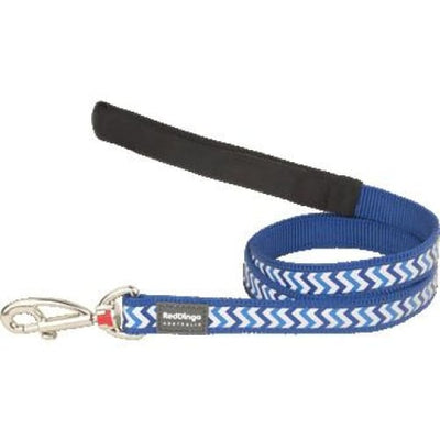 Red Dingo Red Dingo Fixed Reflective Ziggy Blue Dog Lead (4 Sizes) Dog Accessories