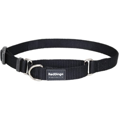 Red Dingo Red Dingo Martingale Half Check Black Dog Collar (4 Sizes) Dog Accessories